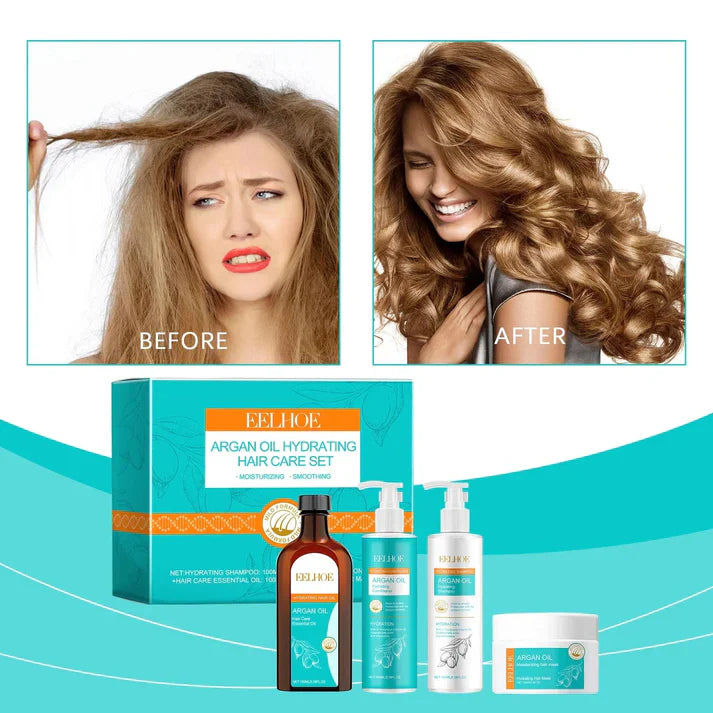 Eelhoe - Argan Oil Hydrating Hair Care Set (Original) – Deep Moisture Shampoo & Conditioner for Smooth, Shiny Hair